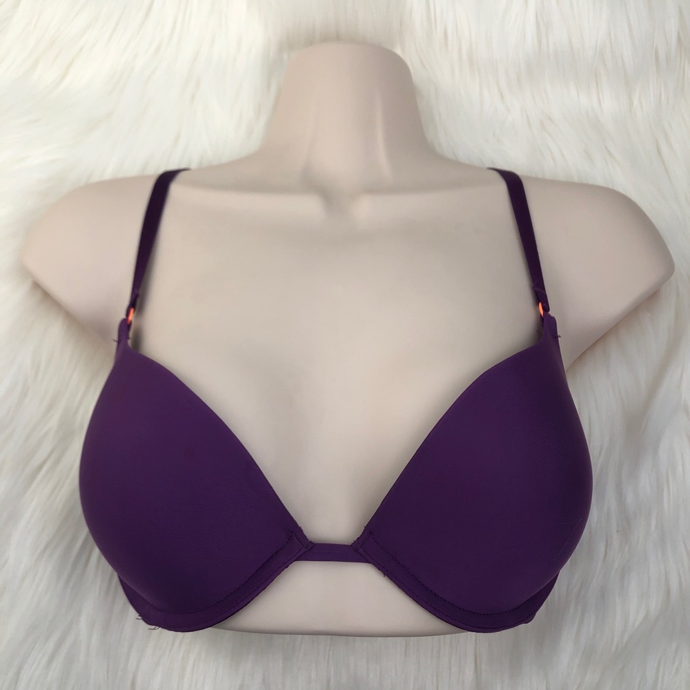 VICTORIA’S SECRET Push-Up Bra, Multiway, Purple, Size 32D, Crossback, VS Bra